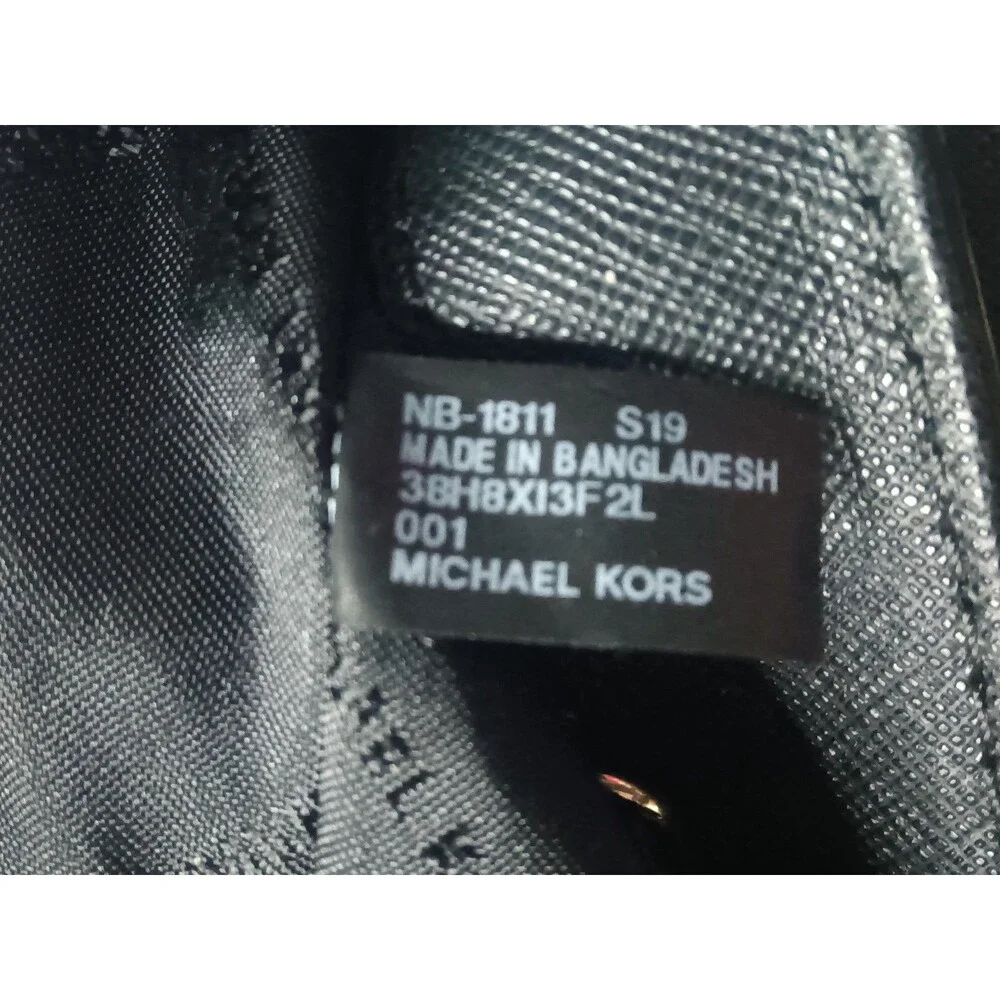 Michael Kors Brandi Medium Saffiano Leather Shoulder Bag Black
